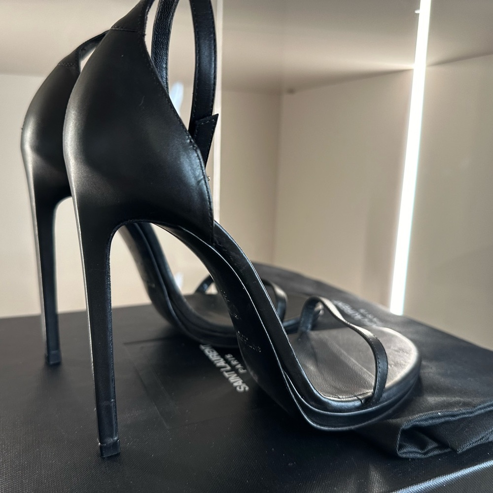 YSL Saint Laurent Jane Strap Heel black size 8 - Picture 7 of 12